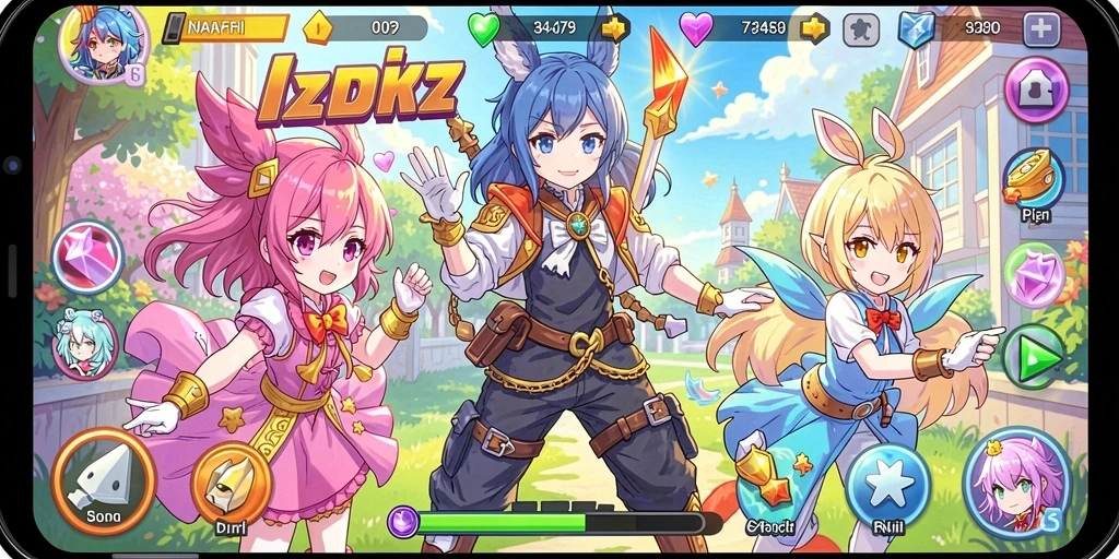 Tangkapan layar menampilkan aksi seru dalam gameplay.