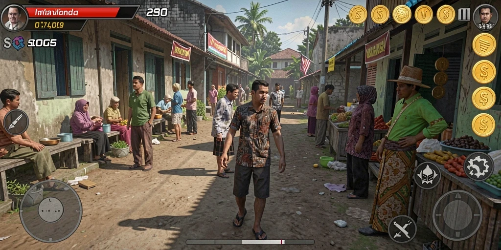 Tangkapan layar menampilkan grafik yang memukau dalam game.