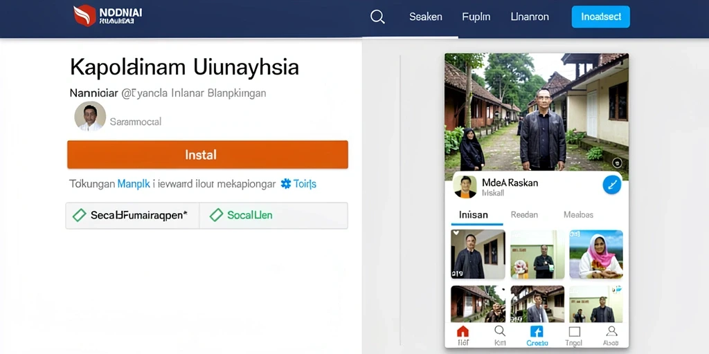 Tangkapan layar dari menu utama aplikasi.