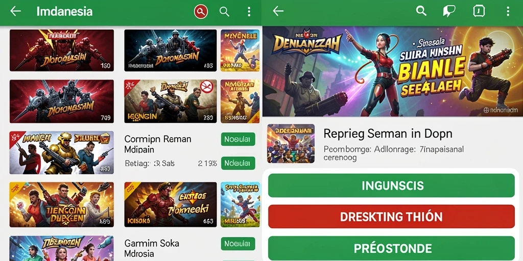 Tampilan awal yang menarik dan mudah digunakan.