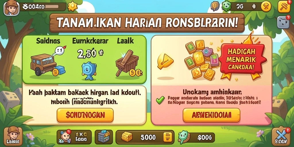 Tampilan antarmuka yang modern dan menarik.