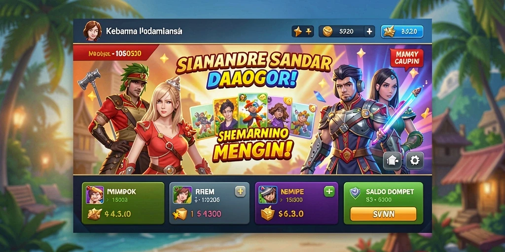 Tampilan antarmuka QTGAME yang intuitif dan mudah digunakan.
