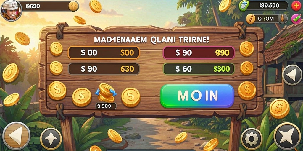 Tampilan menu utama yang menarik dan mudah digunakan.