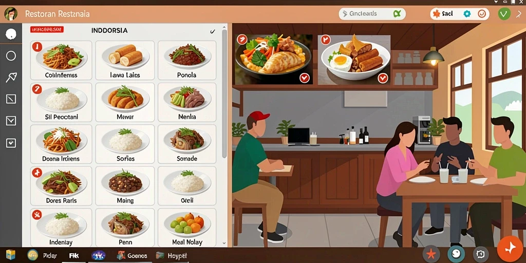 Tampilan awal game yang menarik dan intuitif.
